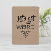 Invitation GROOMSMAN moderne / BEST MAN Drôle Proposition (Debout devant)