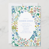 Invitation Groovy Boho Wildflower Caprice Soirée d'Été (Devant)