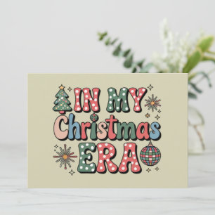 Invitation Groovy dans mon époque de Noël Drôle Professeur