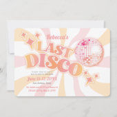 Invitation Groovy Dernière Disco pour Enterrement (Devant)