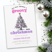 Invitation Groovy Little Christmas Disco Ball Christmas Party