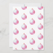 Invitation Groovy Little Christmas Pink Disco Christmas Party (Dos)