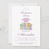 Invitation Groovy NICU Nurse Graduation Party (Devant)
