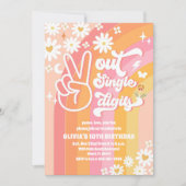 Invitation Groovy Retro Daisy 10e Anniversaire (Devant)