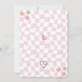 Invitation Groovy Two-tti Cutie, Rétro Pinks 2e Anniversaire (Dos)