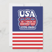 Invitation  Groovy USA 250 - America's 250th Birthday Party (Dos)