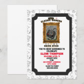 Invitation Groovy Vision des Joueurs Classiques (Devant / Derrière)