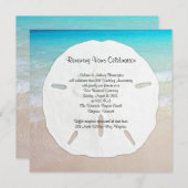 Invitation Gros Dollar De Sable Renouvellement De Vow Balnéai (Devant / Derrière)