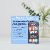 Invitation Gros lot de machine à sous de déjeuner (Debout devant)