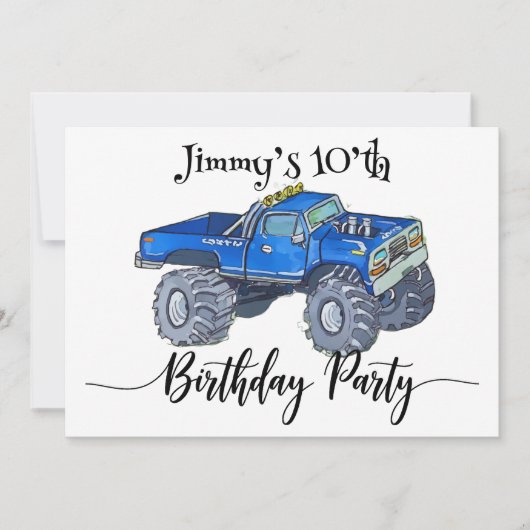 Invitation Gros pick-up (Devant)