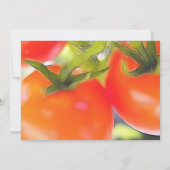 Invitation Gros plan sur les tomates (Dos)