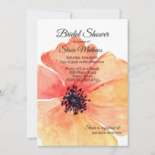 Invitation Grosse Fête des mariées Coral Poppy (Devant)