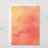 Invitation Grosse Fête des mariées Coral Poppy (Dos)