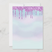 Invitation Grosse, grand. Fête d'anniversaire de Donut (Dos)