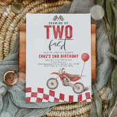 Invitation Grosse Jusqu'À Deux Vélo Rapide Red Dirt Boy Anniv