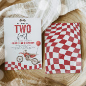 Invitation Grosse Jusqu'À Deux Vélo Rapide Red Dirt Boy Anniv