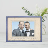 Invitation Grosses Maris Union Gay Mariage Annouement (Debout devant)