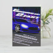 Invitation Grossissant Deux Rapides - Course (Debout devant)