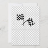 Invitation Grossissant Jusqu'À 2 Ans De Voiture De Course Mod (Dos)