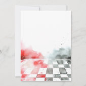 Invitation Grossissement de deux Fast Little Racer 2e anniver (Dos)