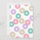 Invitation Grossissement des beignes à l'anniversaire (Dos)