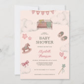 Invitation Grossiste Whimsical Boho Bassinet Dreams Horse (Devant)