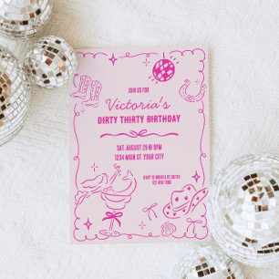 Invitation Grotte côtière Anniversaire de Whimsical