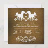 Invitation Grotte romantique à fleurs (Devant)