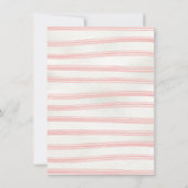 Invitation Grotte rose Animaux de ferme Anniversaire (Dos)