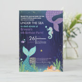 Invitation Grotte scintillante sous les sirènes de mer Annive (Debout devant)