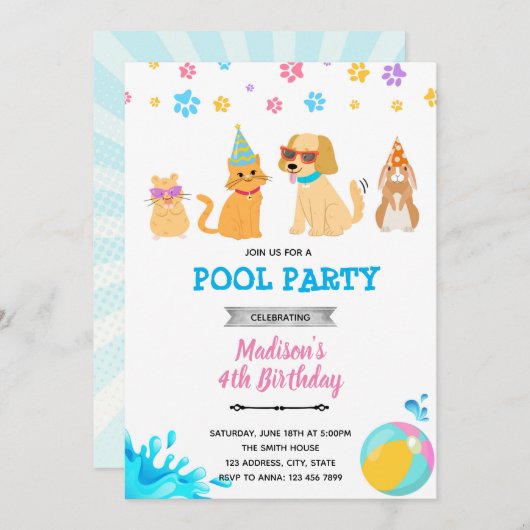 Invitation Groupe d'adoption des animaux (Devant / Derrière)