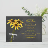 Invitation groupe de Black Eyed Susan fleur sauvage douche nu (Debout devant)