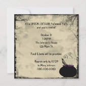 Invitation Groupe de fantômes mignons pour Halloween (Dos)