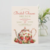 Invitation Groupe de Fêtes des mariées de théière (Debout devant)