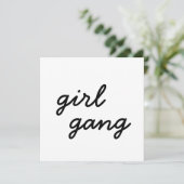 Invitation groupe de filles mignon script féministe moderne p (Debout devant)