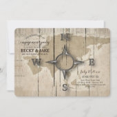 Invitation Groupe d'engagement Compass et World Map (Devant)