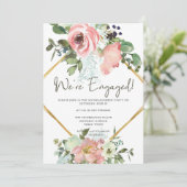 Invitation Groupe d'engagement floral d'Eggshell et Blush (Debout devant)