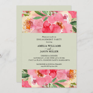 Invitation Groupe d'engagement floral Peony