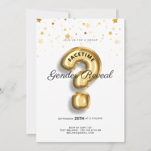 Invitation Groupe en ligne Vidéo Conversation Baby shower de  (Devant)