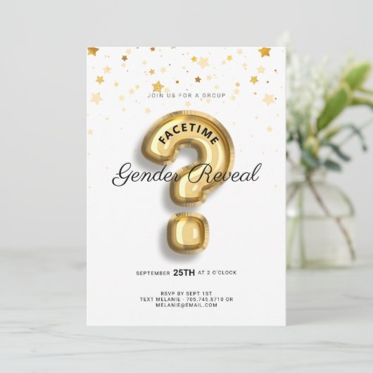 Invitation Groupe en ligne Vidéo Conversation Baby shower de  (Debout devant)