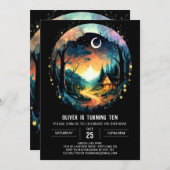 Invitation Grove Elegant Cottagecore Anniversaire (Devant / Derrière)