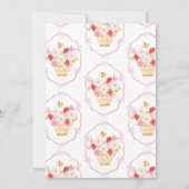 Invitation Grown local Whimsical Baby girl douche (Dos)