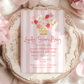 Invitation Grown local Whimsical Baby girl douche