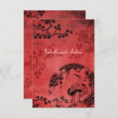 Invitation Grues orientales (Devant / Derrière)