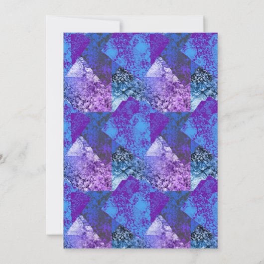 Invitation Grunge Abstrait moderne (Dos)