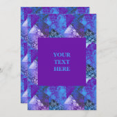 Invitation Grunge Abstrait moderne (Devant / Derrière)