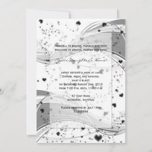 Invitation Grunge Ballerina (Dos)