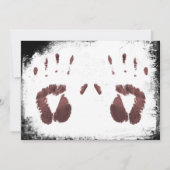 Invitation Grunge Bloody Hand Prints Halloween Party (Dos)