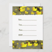 Invitation Grunge Ducks, Vous Êtes Invités, À Ma Fête De Cana (Dos)