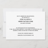 Invitation Grunge Green Edison Lights Postponpond Mariage Car (Dos)